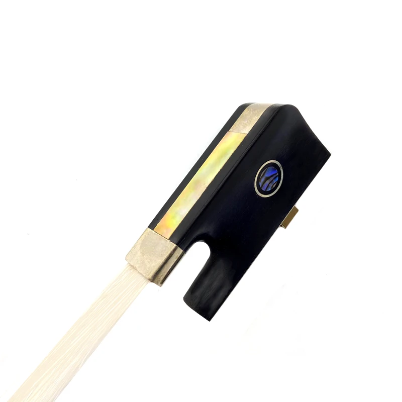 1 set 4/4 top Indonesian grade A ebony cello bow frog Install screw bow horsehair horsetail, cello parts accessories