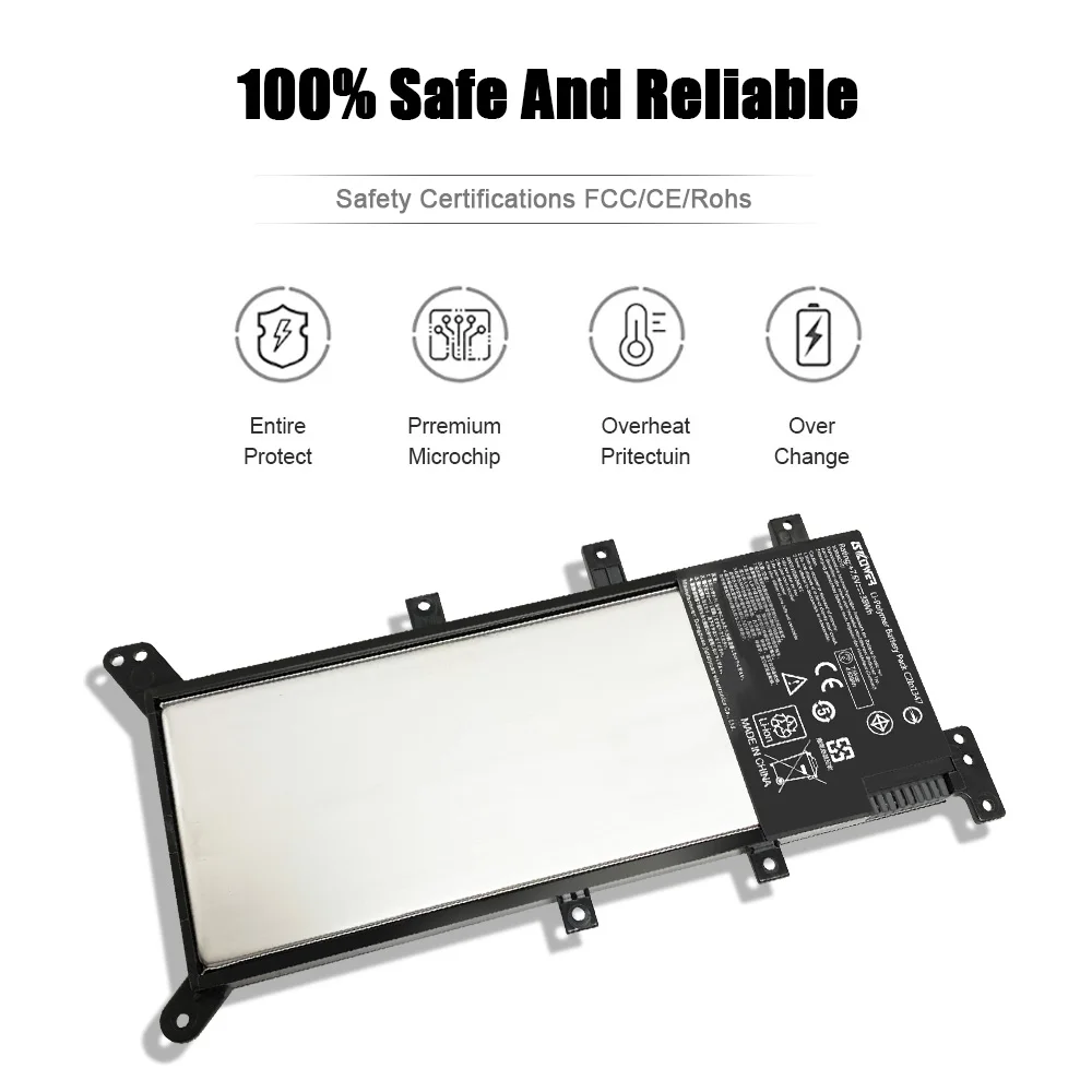 SKOWE C21N1347 بطارية الكمبيوتر المحمول ل ASUS X554L X555 X555L X555LA X555LD X555LN X555MA 2ICP4/63/134 7.6V 38WH asus Baterias