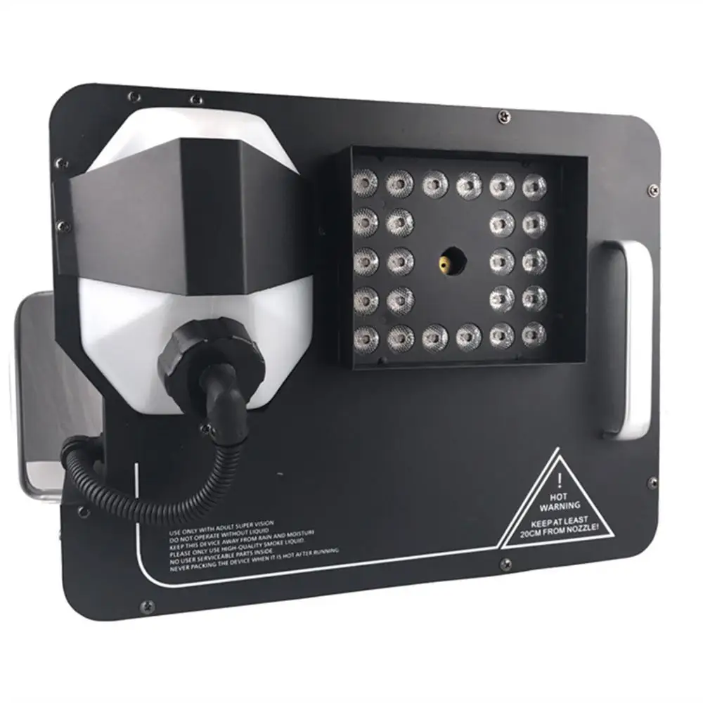 Hoge Kwaliteit 1500W Dmx Led Fog Machine Pyro Verticale Rookmachine Met Afstandsbediening/Professionele Fogger 24X3W Rgb 3IN1 Kleur