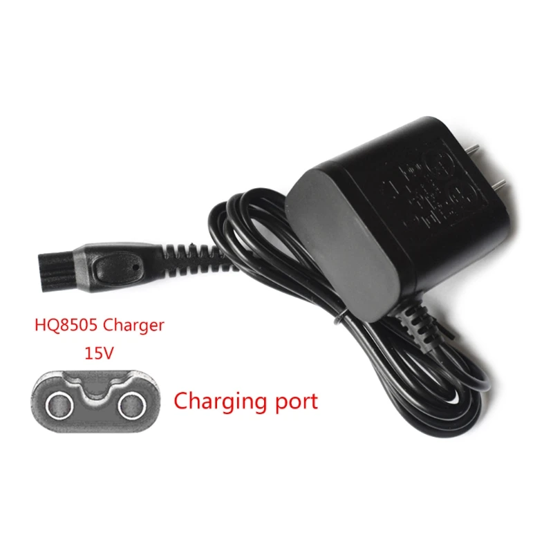 US ปลั๊กไฟฟ้าเครื่องโกนหนวด Power Adapter สำหรับ HQ8505 HQ6070 HQ6075 HQ6090 RQ1150 RQ1180โกนเครื่อง
