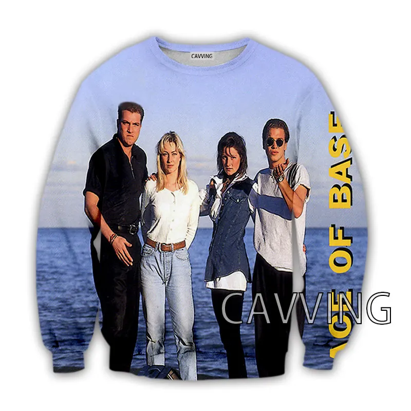 CAVVING 3D Printed  Ace of Base Band  Crewneck Sweatshirts Harajuku Styles Tops Long Sleeve Sweatshirts for Men/women