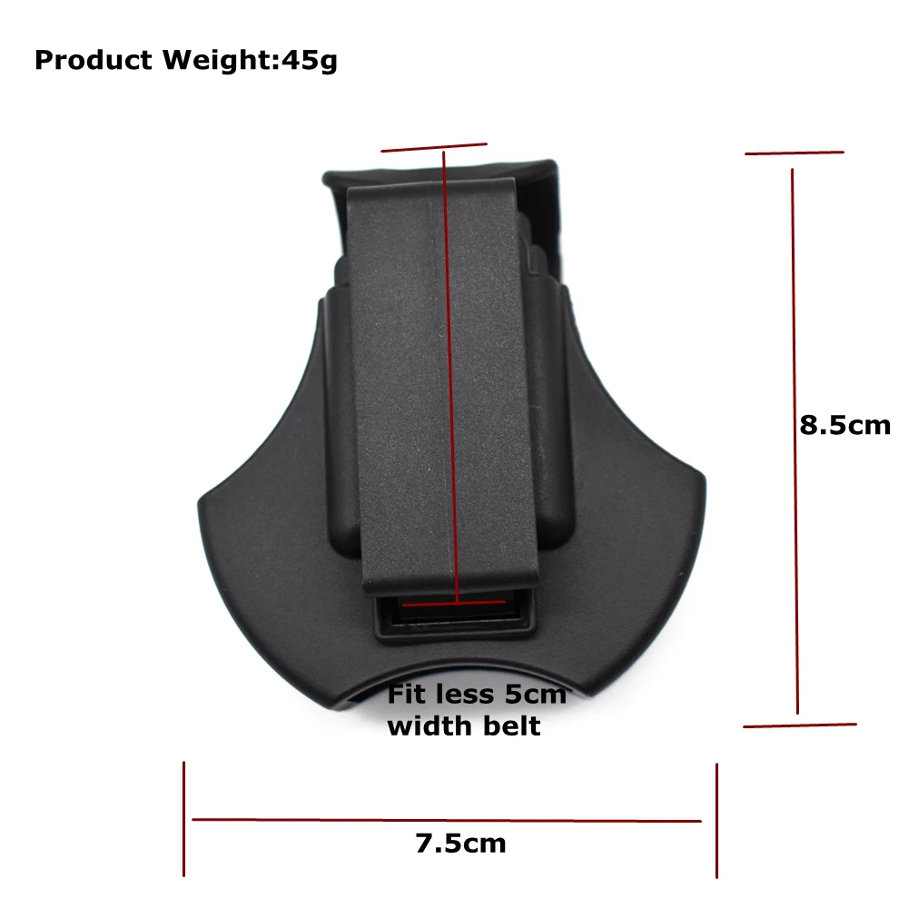 Tactical Hunting Open Top Cuff Case Fits Standard Handcuffs for 5.5cm Belt for Airsoft Training Safety Holster Case