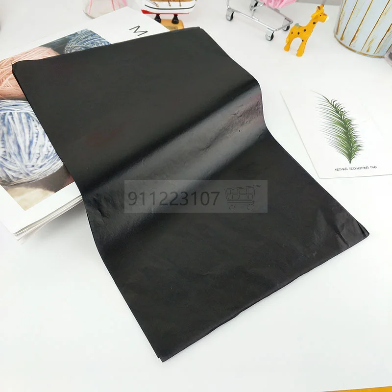 100Pcs/Set Black A4 Copy Carbon Paper Painting Tracing Paper Graphite Painting Reusable Painting Accessories Legible Tracing