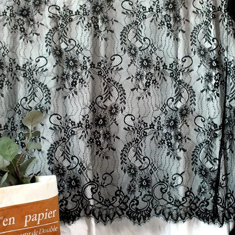 3meter Bilateral positioning hollow flower embroidery eyelash lace big-name skirt wedding accessories