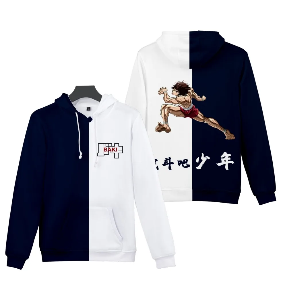 Sudadera con estampado 3D de Anime para hombre y mujer, suéter Unisex de Hanma Baki, Tops de moda para niños y niñas, Otoño, 2021