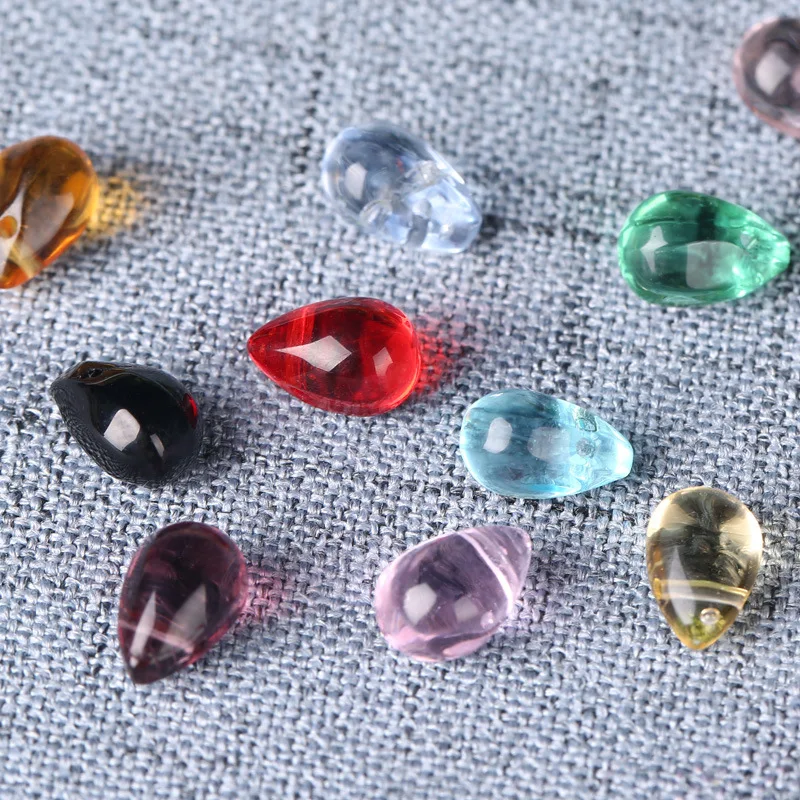 20pcs Wholesale 9x6mm Water Drop Crystal Glass Beads Tear Drop Lampwork Beads for Handmade DIY Earrings Jewelry Accessories