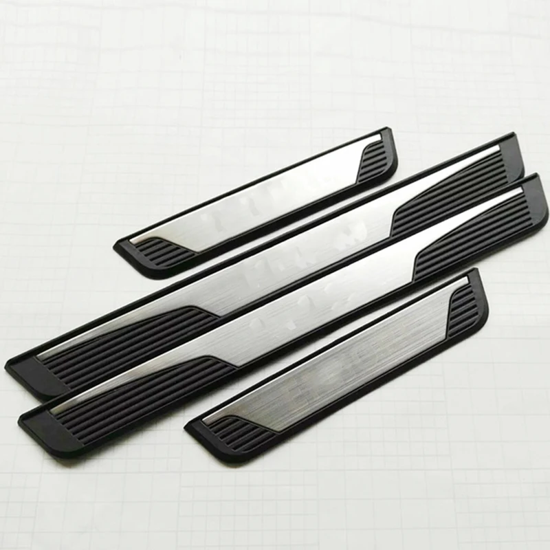 For Buick Encore 2016 2017 2018 Stainless Steel Door Sill Trim Protectors Guard Cover Trim accessories Car Styling 4pcs
