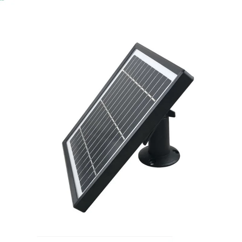 Cargador de Panel Solar de 5W y 5,5 V con Cable de 3M para cámara de seguridad exterior, batería recargable, cargador de células solares monocristalinas