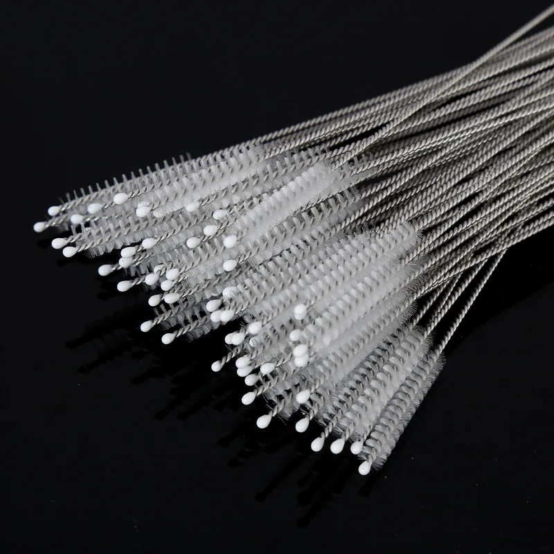 

1000Pcs/lot 175mm 200mm 240mm Stainless Steel Nylon Straw Cleaning Brush Drinking Pipe Tube Cleaner Baby Bottle Clean Tools