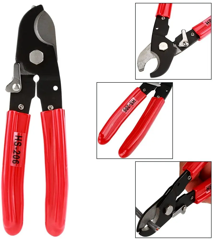 HS-206 Mini Design Wire Cutter for Aluminum Copper Cable Wire Cutting Tool Cut Up to 35mm²