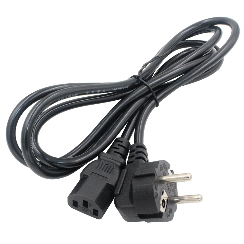 IEC320 C13 to European 2 pin Round Power line cables,Schuko CEE7/7 Power short Cable IEC320 C14 VDE Power cord 1.2m 1.8m 30cm