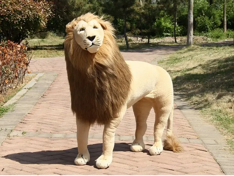 

real life toy huge 110x70cm lion plush toy can be rided, creative toy, party, birthday gift , party docreation gift s2585