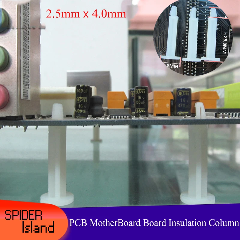 Computer Fixed Motherboard Insulation Column Isolation interval PCB Board Foot Pad 25MM*4MM Repair tool