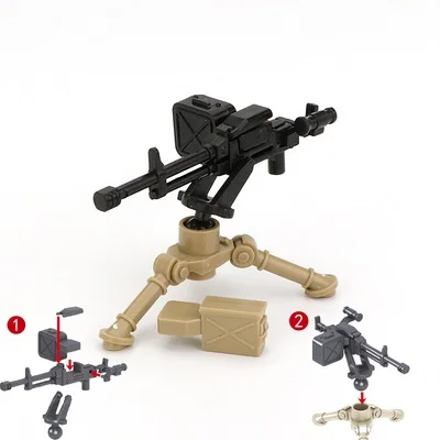 BrickBounty 88 Piezas – Pack De Armas Y Equipo Militar Para Bloques De Construcción, Accesorios Como AK47, AWM, M4, Compatibles Con Minifiguras De Soldados WW2