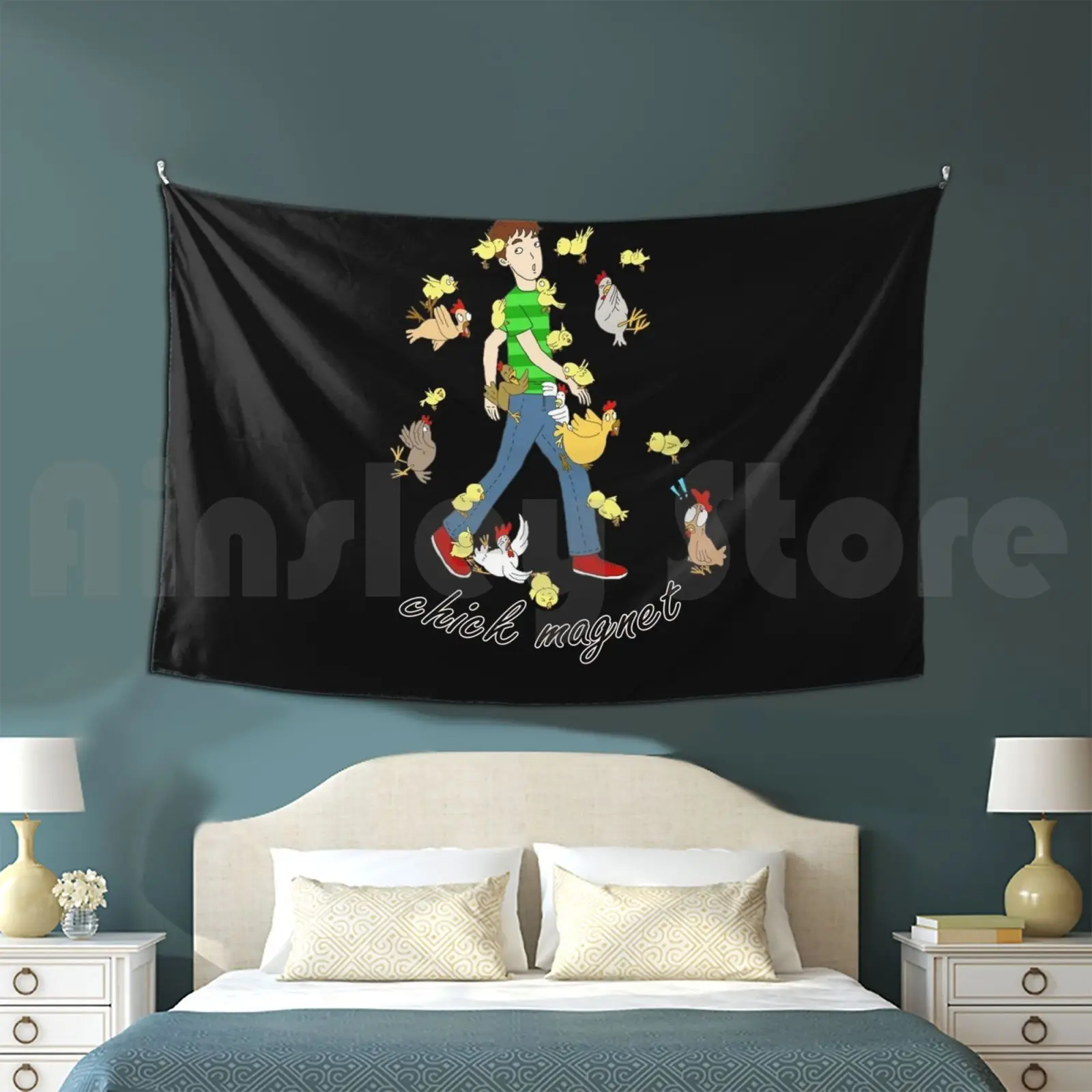 Imán de pollito Ripper Casanove regalo tapiz fondo colgante de pared imán Ripper Idea de regalo Casanova Womanizer Gigolo