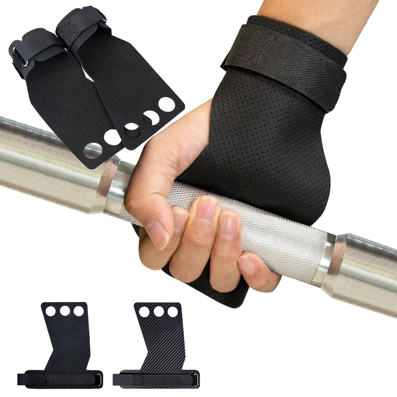 

Carbon Gymnastics Hand Grips For Weight Lifting Palm Protector Pull ups Crossfit Workout Gym Grip Gloves Fitness Dumbbell