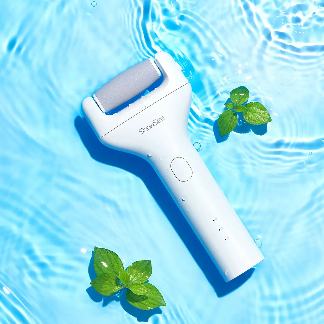 Youpin Showsee الكهربائية القدم طاحونة أدوات باديكير القدم الصلبة الجافة الجلد الميت أداة إزالة الجلد الميت قابلة للشحن للبشرة متصدع الصلب