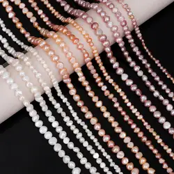 45-68PCS Natural Freshwater Pearl Irregular Punch Loose Spacer Beads for DIY Jewelry Making Bracelets Necklaces Accessory Craft