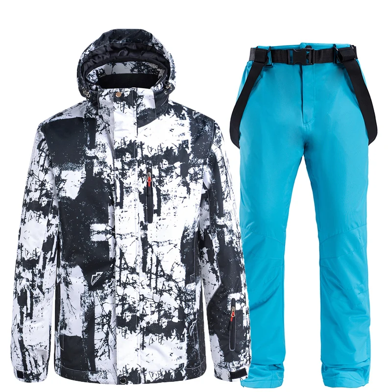 Waterproof Snow Suit Sets for Men, Ski Jacket and Bibs Pant, Outdoor Clothing, Winter Costume, Snow Wear, 10k,-30, New Brand