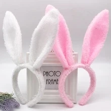 Easter Fluffy Rabbit Ears Headband for Adult Children Fashion Cute Hairband Bunny Ear Hairband Hair Accessories Holiday Gifts