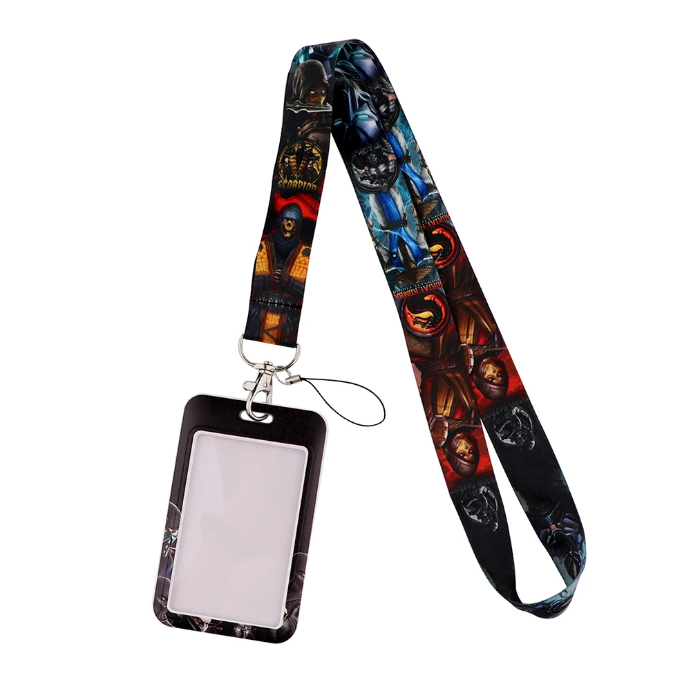 

YL797 Mortal Kombat Games Lanyard for keys ID Card Gym Mobile Phone Straps USB Badge Holder DIY Hang Rope Lariat Accessories