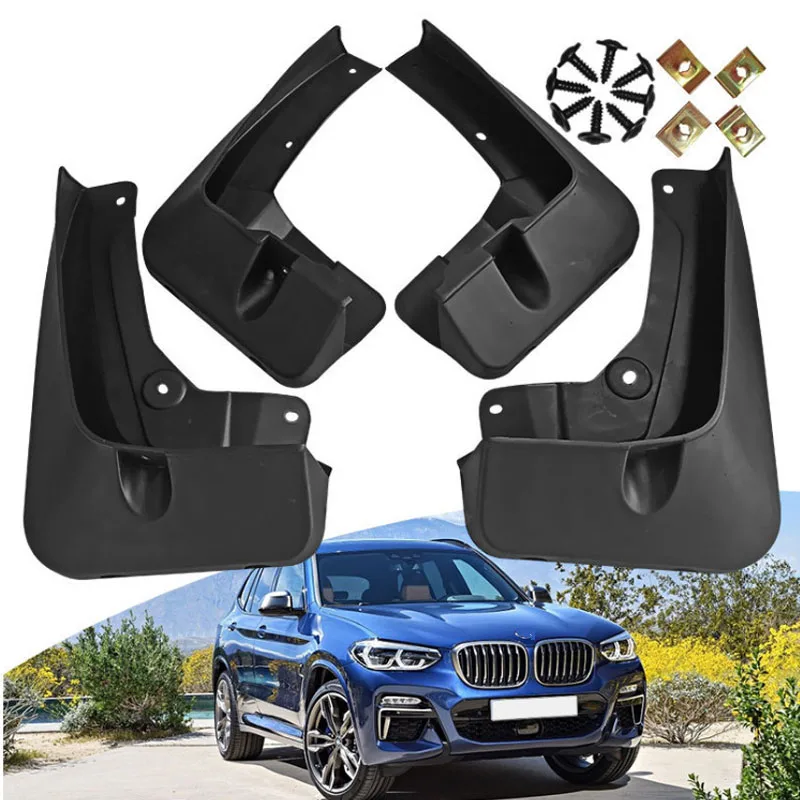 

For BMW X3 2018 2019 2020 Car Mudflap 4x Mudguards Fender Styling Accessories New Upgrade Mud Guard Flap Splash Protection