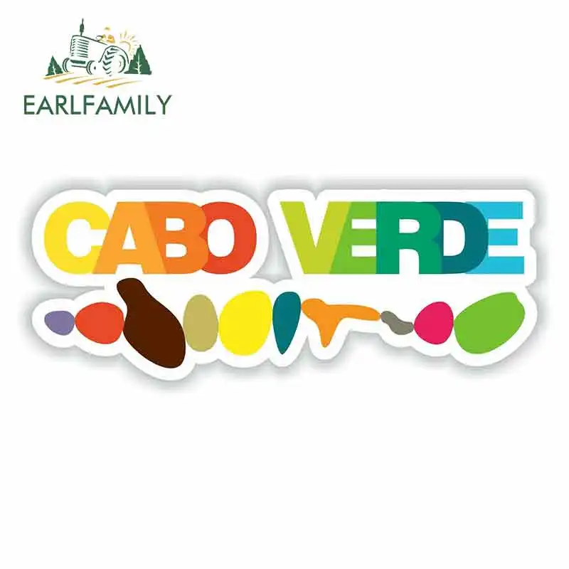 EARLFAMILY-pegatinas creativas con letras de Cabo Verde, calcomanía con personalidad adecuada para decoración GTR SX VAN SUV, 13cm x 4,5 cm