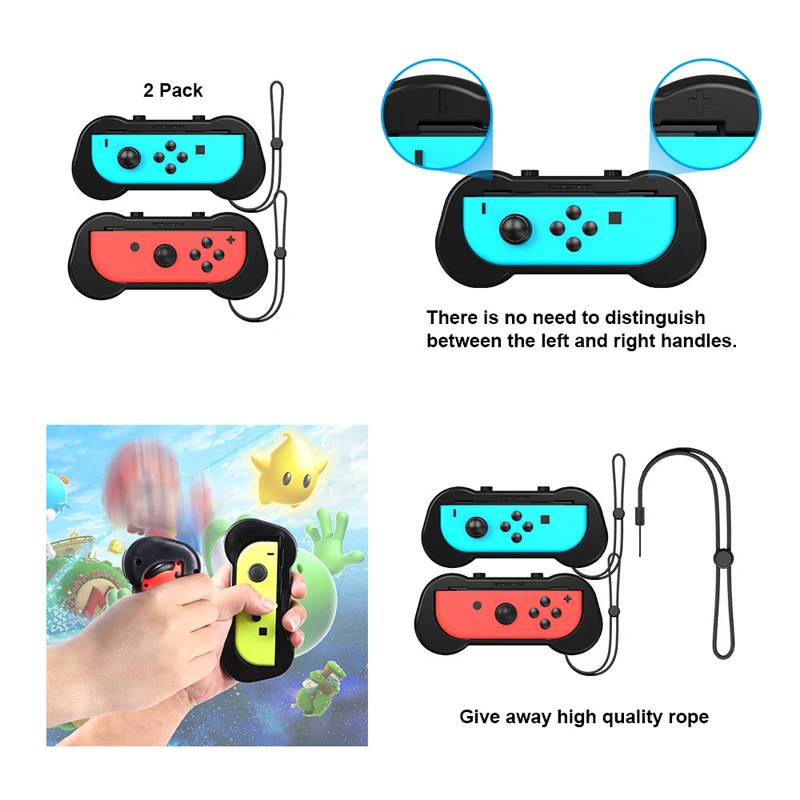 Accesorios de juego de Control de movimiento 10 en 1 para Nintendo Switch Golf Club, juego de pulsera de baile, raqueta de tenis para NS Switch OLED