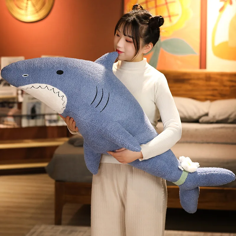 

1pc 100/120CM Soft Cartoon Animal Plush Pillow Toy Stuffed Polar Bear Shark Fox Doll Kawaii Sleeping Cushion For Girls Kids Gift