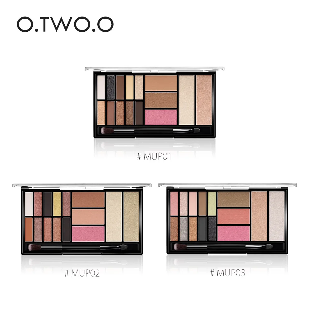 O.TWO.O New Style Makeup Palette 10-Color Eyeshadow 3-Color Blush 2-Color Light Highlighter Cross Border Hot Selling