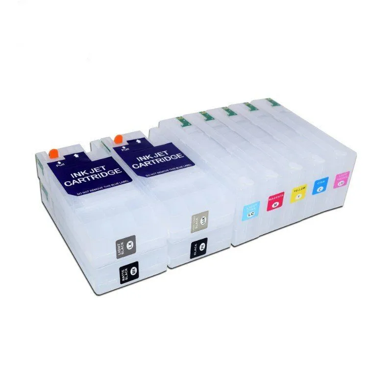 Cartucho de tinta recargable para impresoras Epson Stylus PRO 160, 3800, Surecolor P800 P 3880, inyección de tinta, 800 ML