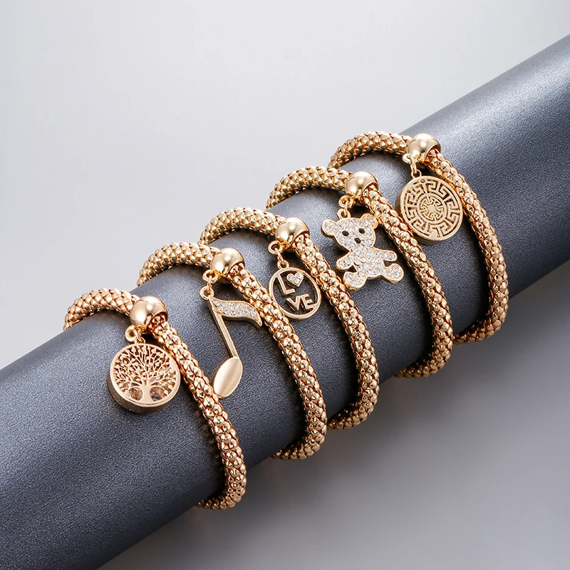 Luxury Pride Bracelet Gold Owl Boy Girl Heart Butterfly Bear Tree of Life Charm Bracelets For Women Friends Gift DIY Jewelry