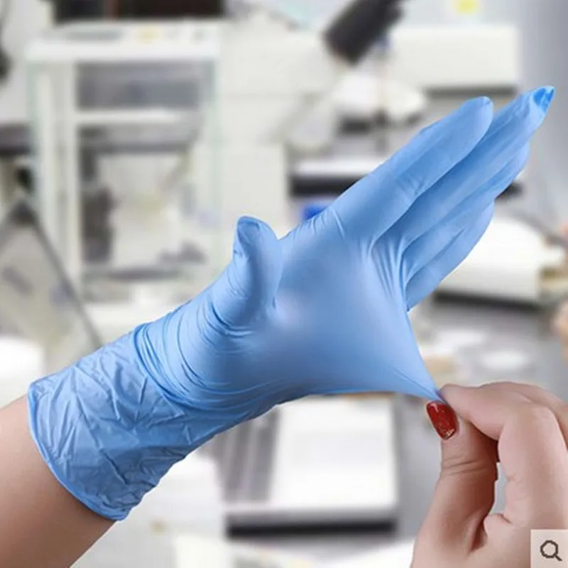 10Pcs Disposable Nitrile Gloves Protect Cleaning Gloves Food Grade Gloves for Home Food Laboratory Powder Free XL Size