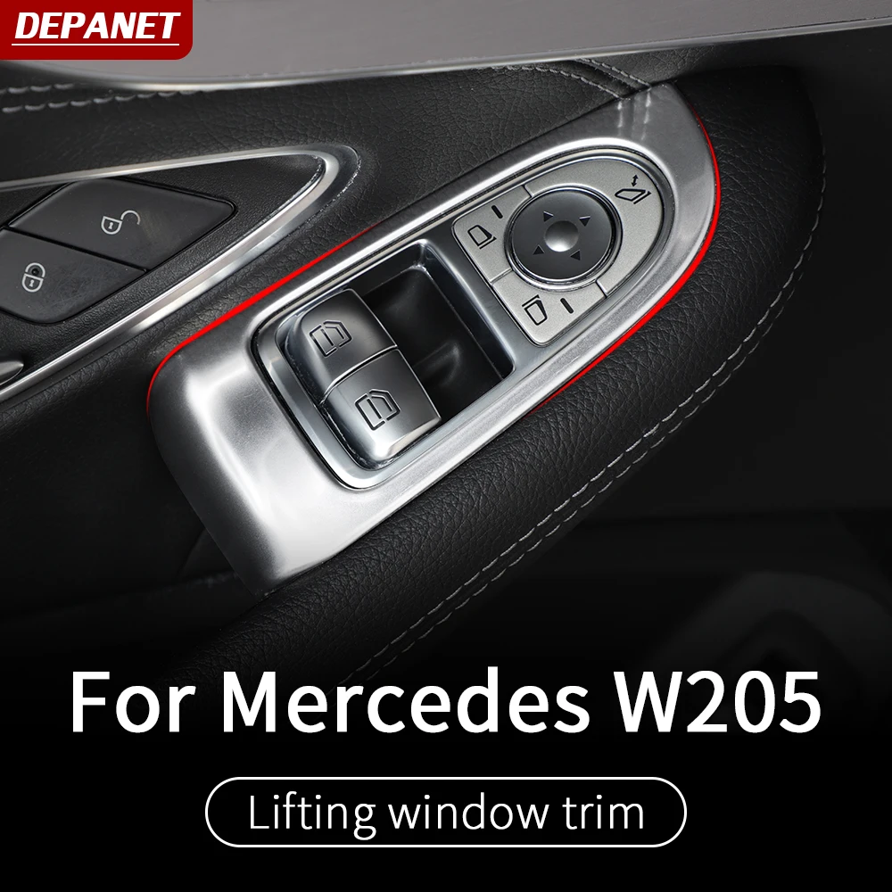 Rear cup holder trim For Mercedes w205 amg coupe amg c205 2 doors c260 c300 c200 mercedes c class accessories w205 interior