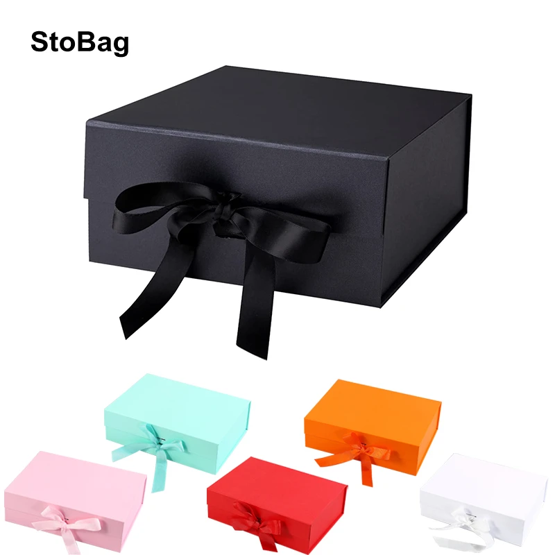 

StoBag-Thicken Gift Box with Lid Birthday Wedding Event & Party Favours Decoration Storage Gift Wrap Bridesmaid Proposal