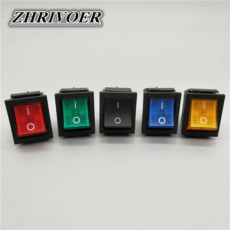 1/5 個 KCD4 ロッカースイッチオン-オフ 2 ポジション 4 ピン/6 ピン電気機器ライト電源スイッチ 16A 250VAC/20A 125VAC