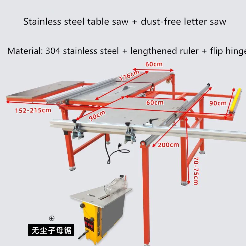 Table saw dust-free picture saw woodworking machinery saw table multifunctional sliding table woodworking saw table