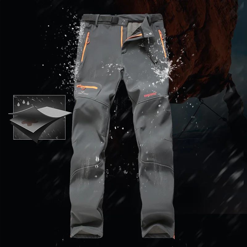 Cook squalo 2020 new outdoor tempesta pantaloni pantaloni casuali degli uomini di autunno e di inverno Della Peluche degli uomini allentati