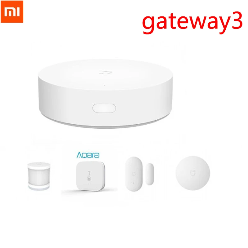 China Version Xiaomi Smart Home Kit Gateway 3 Human Sensor Door Windows Sensor Temperature Humidity Sensor Wireless Switches