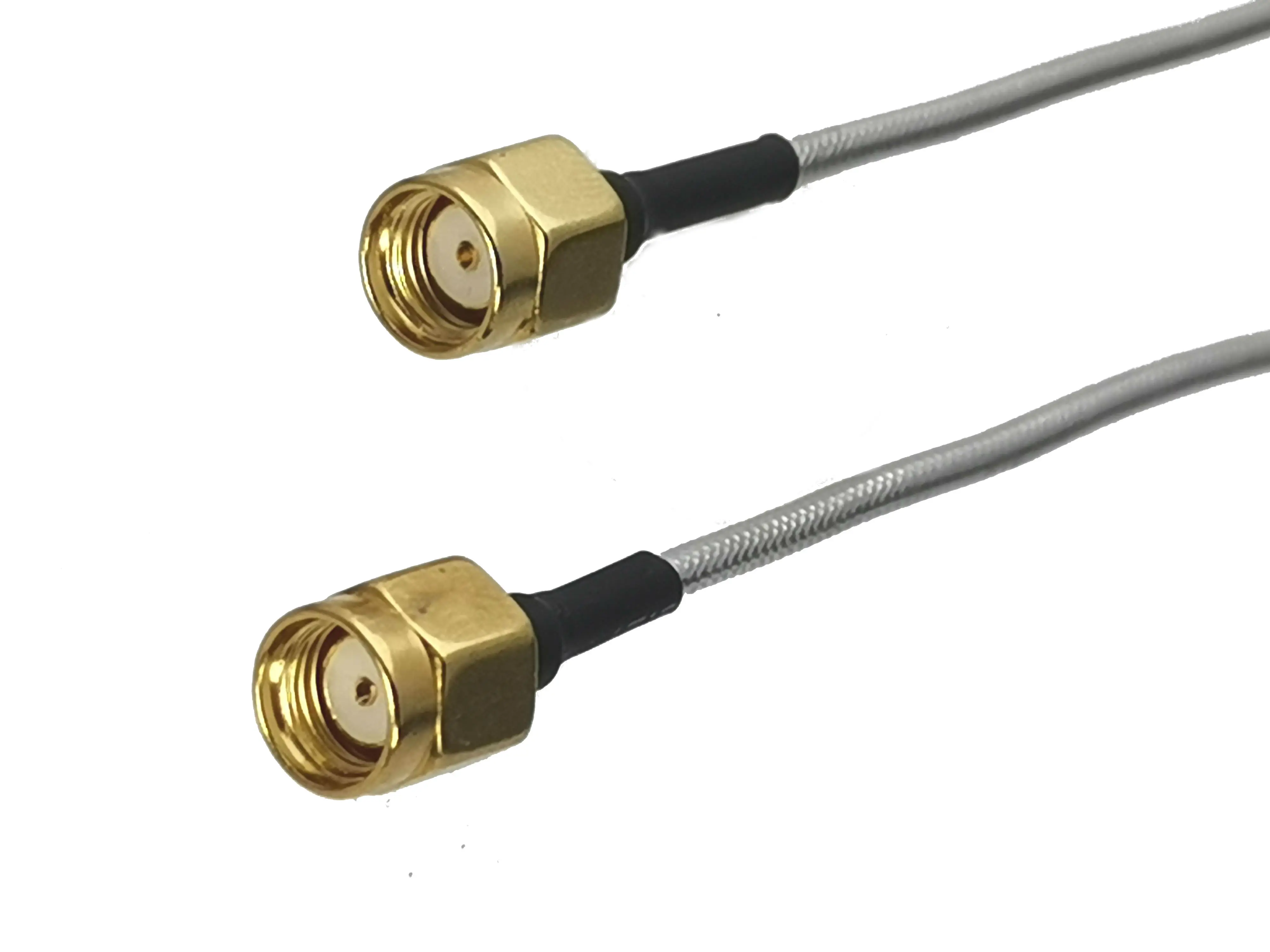 1 peça-conector masculino rg405 x 10m, conector coaxial rf semiflexível, cabo 4 polegadas