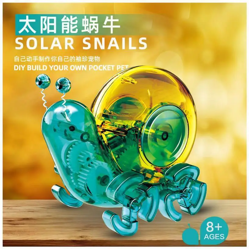 

Solar snail orangutan science and education children's intelligence assembling puzzle DIY scientific experiment gift