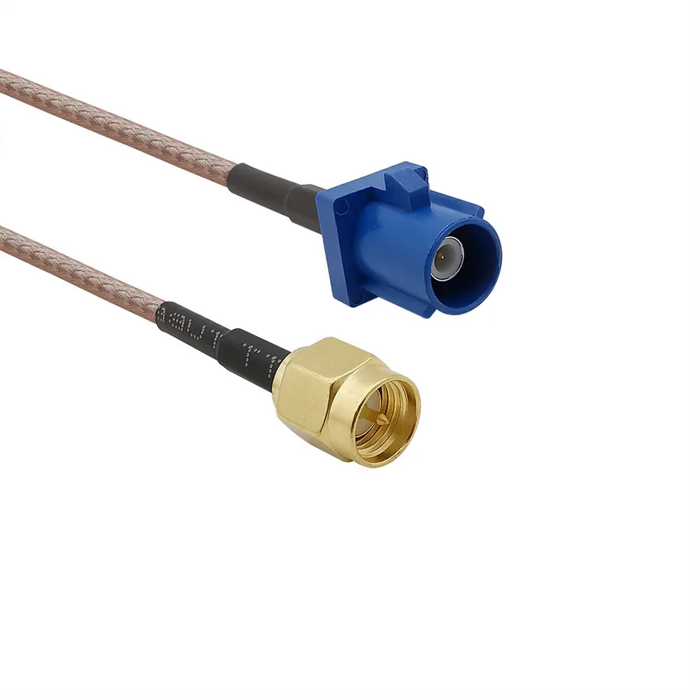 50CM RG-316D Cable Fakra C Adapter to SMA Male Plug GPS Antenna RG316D Extension Cable Wire Connector