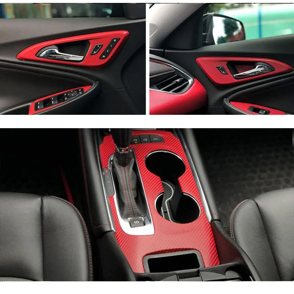 

Decals Car Styling Accessorie For Chevrolet Malibu XL 2016-2019 Interior Central Control Panel Door Handle Carbon Fiber Stickers