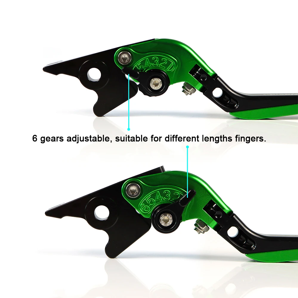 For Kawasaki Ninja400 Ninja 125 250R 300R 400 Z125 VERSYS 300X Brake Clutch Lever Aluminum Extendable Adjustable Clutch Levers