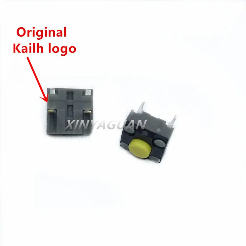 10Pcs Kailh Mute button 6*6*4.3mm square Silent switch ireless mouse micro switch repair parts replace rectangle micro switch