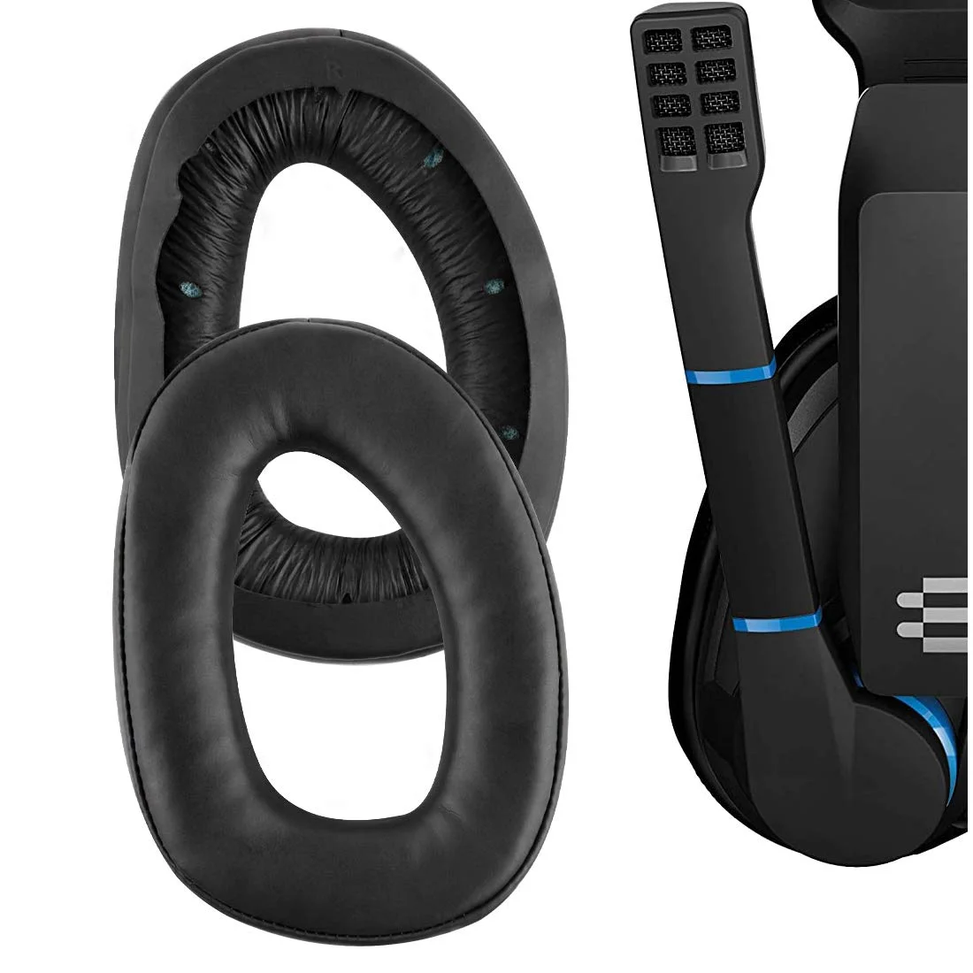 เปลี่ยนหูฟังแผ่นรองหูฟังสำหรับ Sennheiser GSP300 GSP301 GSP302 GSP303 GSP350 GSP370 GSP 300 301 302 303 350 370ชุดหูฟังสำหรับเล่นเกม