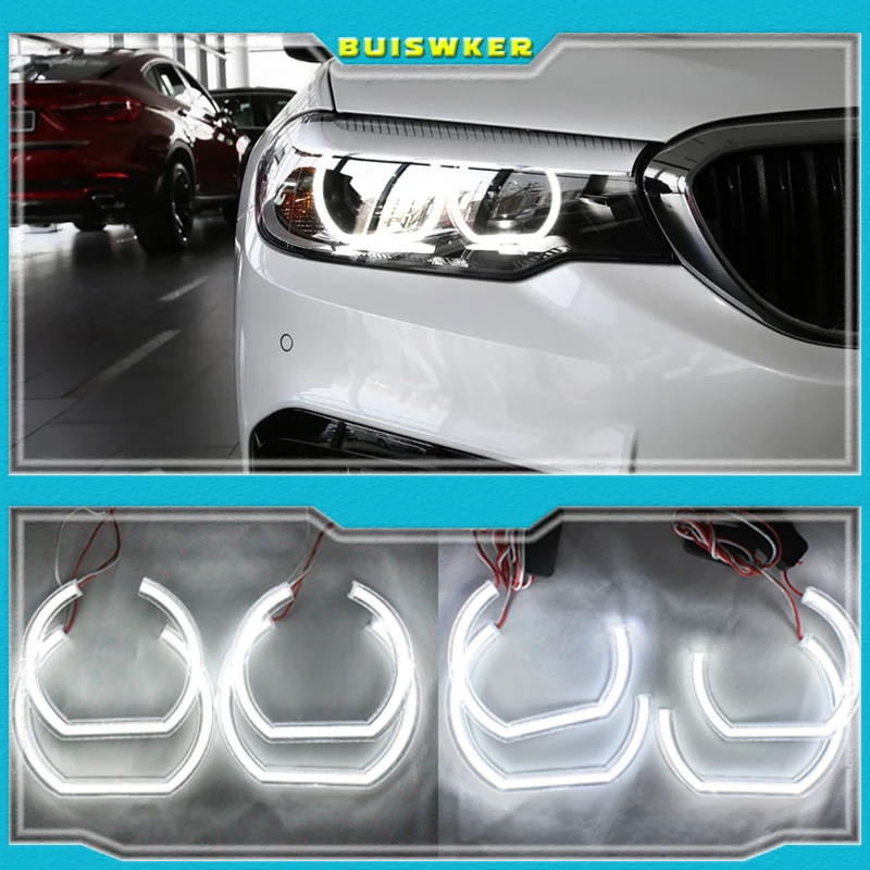 

For BMW 5 SERIES E39 525i 528i 530i 540i 1997-2003 DTM M4 Style Ultra bright led Angel Eyes DRL halo rings Retrofit Accessories