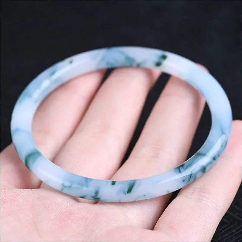 

Original Ecological Jade Bangle Natural Genuine Hand Carved Fashion Charm Accessories Lucky Jewelry