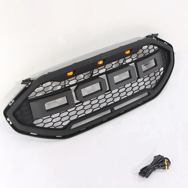 Front Grill Grille Fit For Ford Edge 2019-2020 Front Upper Grille Glossy Black