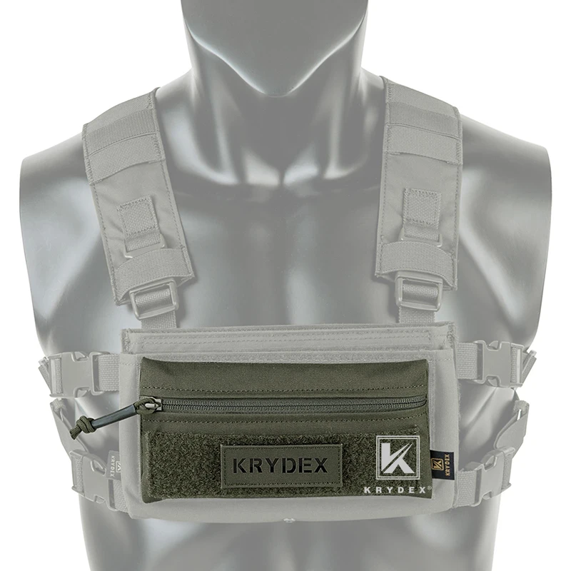 Карамельный чехол для передней панели KRYDEX Tactical MK3 MK4, с петлей и крючком, 4*8 дюймов, карман на молнии для MK3 MK4, предназначенный для